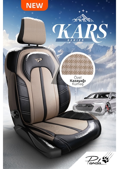 Panda Kars Serısı Kazayağı Kumaş Oto Koltuk Kılıfı - Tam Set