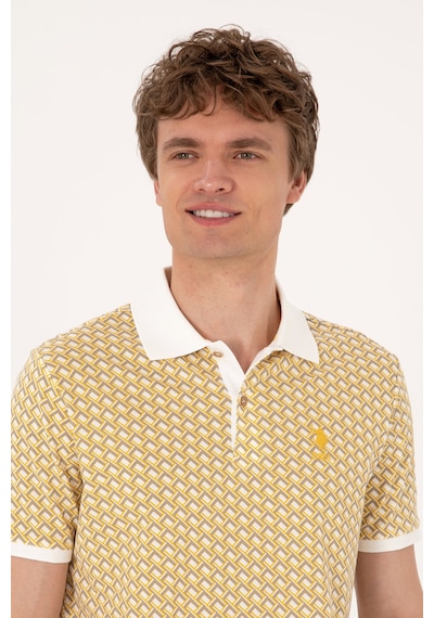 U.S. Polo Assn. Erkek Regular Fit Açık Haki Polo Yaka Tişört 50311937-VR183