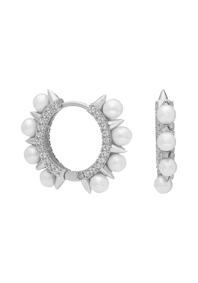 İnci Kübik Küpe 719854 Silver Gümüş