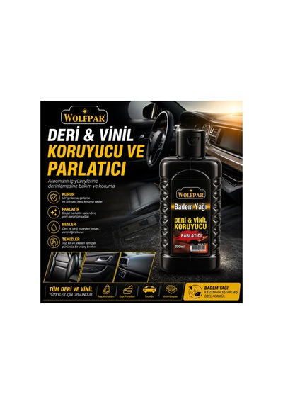Deri Vinil Koruyucu Parlatıcı Badem Yağlı