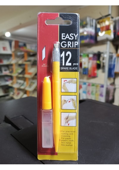 Gebzeli Kretuar Seti 0,4mm 30derece Kesik Uçlu Kolay Kavranabilir Koyu Sarı Gövde+10 Adet Yedek Uçlu Set