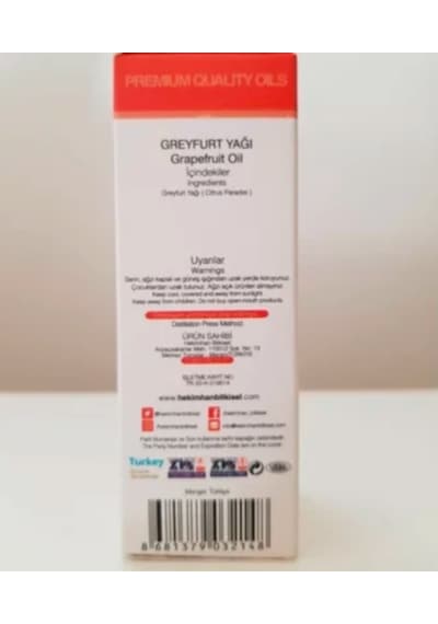 Hekimhan Bitkisel Greyfurt Yağı 20 ML