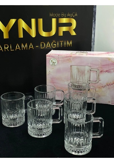 Oslo Kulplu Su Bardağı 6 Adet 220 Cc Elysıa Mod. Cam Cam