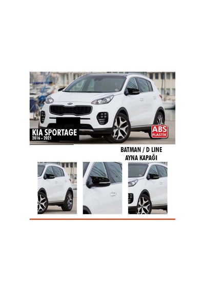 Sportage Batman Ayna Kapağı Piano Black / 2016 - 2021