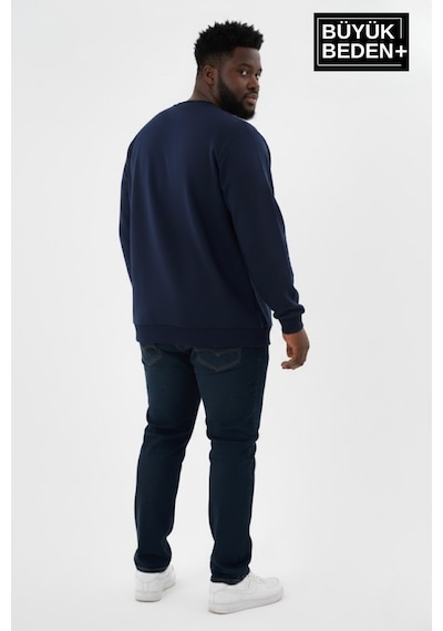 Süperlife Erkek Büyük Beden New York Baskılı Bisilet Yaka İnce Sweatshirt Spr26bsw956-5 Lacivert Süperlife Erkek Büyük Beden New York Baskılı Bisilet Yaka İnce Sweatshirt Spr26bsw956-5 Lacivert