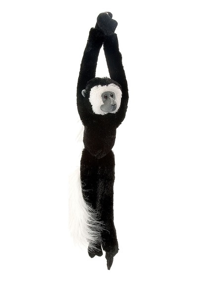 Wild Republic Asılı Siyah Beyaz Kolobus Maymunu 50 Cm 15255 Çok Renkli