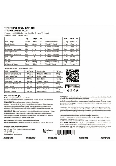 Mustang Nutrition Whey Isolate Protein Tozu 960 Gr 32 Servis Çikolata + Shaker + Protein Kahve Hediyeli Çikolata Aromalı