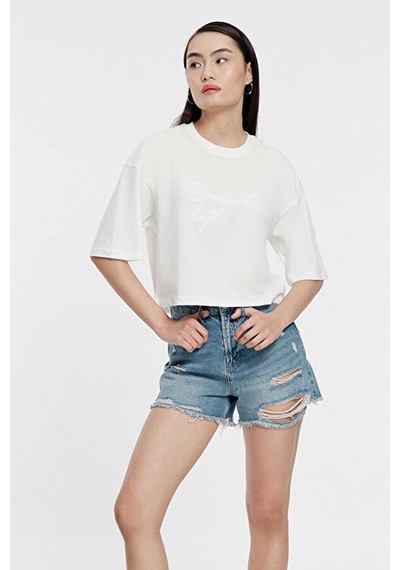 Loft Long Crop Kadın Tişört Lf2031396