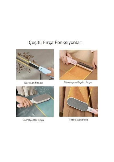 Mucit Home Çok Fonksiyonlu Kedi Köpek Tüy Toplama Fırçası -evcil Hayvan Tüy Toplayıcı Renkli