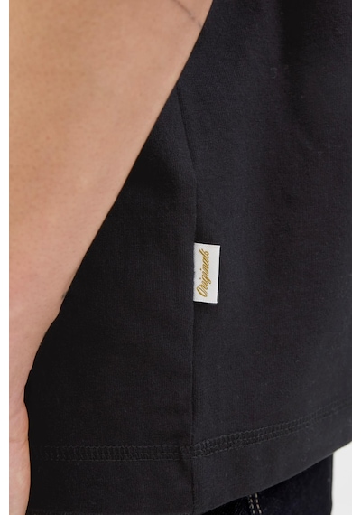 Jack & Jones Erkek Jornorrebro Emb Tee Ss Crew Neck Nakışlı Tişört Siyah