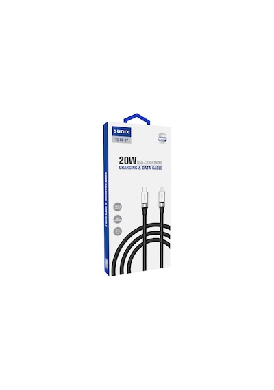 Sunix SC-67 20w Usb-c Lightning Şarj Ve Data Kablosu - Siyah