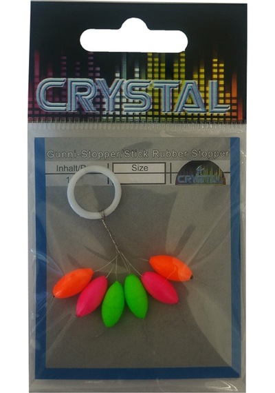 Crystal Renkli  Kauçuk Stopper No.3 (6'lı)