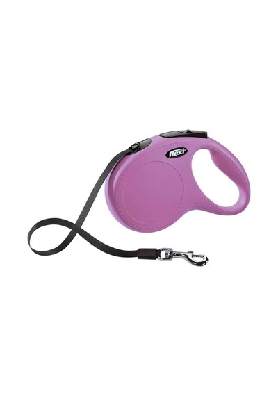 Flexi New Classic Pembe 5 Mt Şerit Otomatik Tasma Medium Çok Renkli