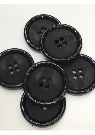 Kaban Mont Düğmesi İtalyan Düğme 6 Lı Set Siyah 3,5 Cm 5277151012
