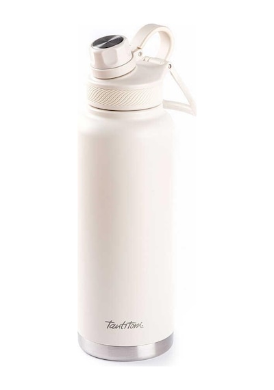 Tantitoni Beyaz 2 Kapaklı Çift Katmanlı Termos 1 Litre