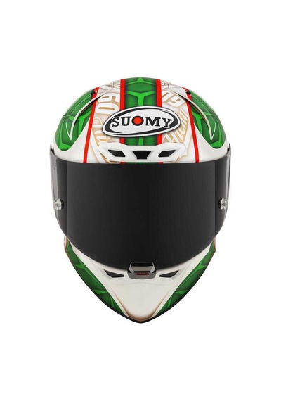 Suomy S1-Xr Gp Hıckman Edition 2023 Kapalı Kask Mat Beyaz - Yeşil