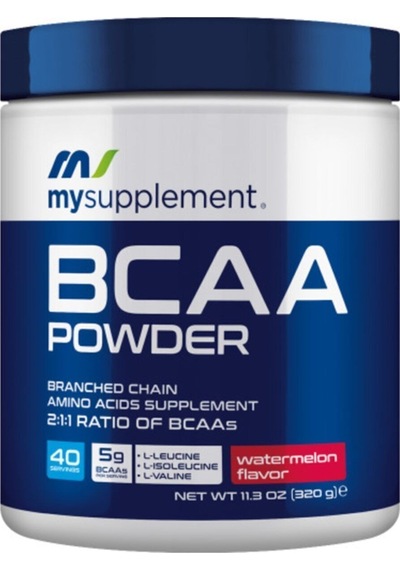 Amino Asit Bcaa Powder Karpuz Aromalı Bcaa - 320gr - 40 Servis Branched Chaın Amıno Acid Aromasız