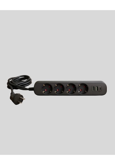 Mey İthalat Akıllı Akım Dengelemeli 4 Lü Çoklu Priz Type-c Ve Usb Çıkışlı Diğer