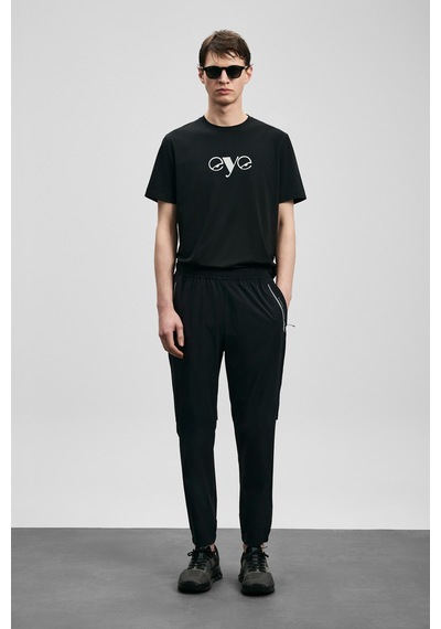 Lufian Larry Modern Grafik T- Shirt Siyah Siyah 111020306100100