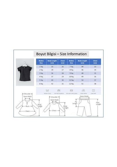 Baby&Kids Kısa Kollu Çocuk Body Düz Renk Çocuk Tişört