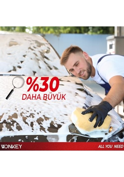 Ayrex Wonkey - Oto Yıkama Süngeri, Araba Yıkama Ve Temizleme İçin Sünger, Araç Temizlik Süngeri, Emici Otomobil K