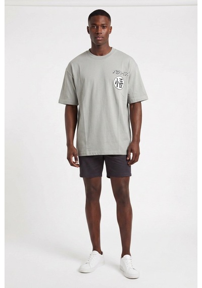 Blow Up Future Gen Son Goku Gri Oversize Erkek T-shirt 141614 SİYAH