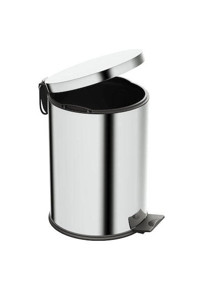 Aqua Bagno Basic Çöp Kovası - Pedallı 12 L, Parlak Krom Paslanmaz / 35.99.57.03.01 Diğer