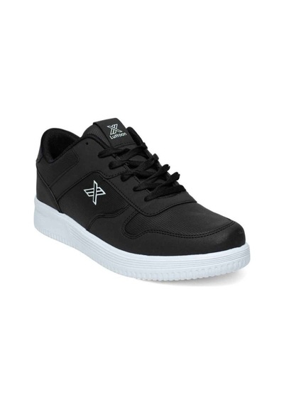 Luttoon 4027-25 Cilt Deri Anatomik Erkek Sneaker Siyah Beyaz Siyah
