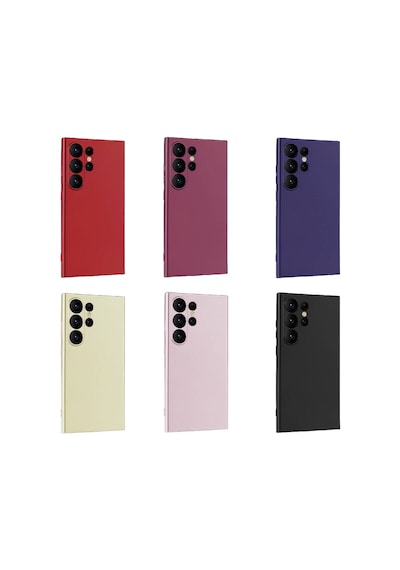 Zore Galaxy S24 Ultra Uyumlu Ogaa Premier Silikon Kılıf-mürdüm