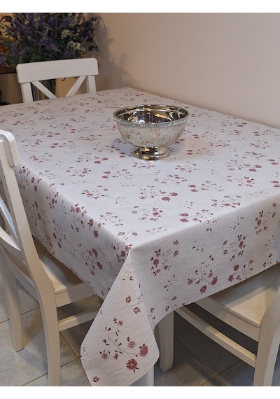 Elyaflı Pvc Muşamba - Desenli Silinebilir Masa Örtüsü Yeşil 130 X 150