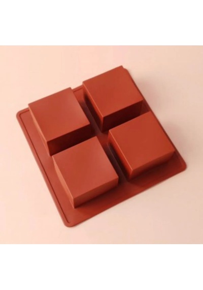 Kare Silikon Sabun Kokulu Taş Çikolata Kek Silikon Kalıbı