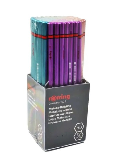 Rotring 2090067 Metalik Kurşun Kalem Hb 72'li Paket Çok Renkli