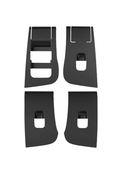 Red Lion Parts Tesla Model Y Juniper 2025+ Uyumlu Silikon Cam Açma Düğme Paneli Koruyucu Seti 4 Parça