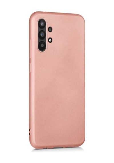 Samsung Galaxy Uyumlu A13 4g Esnek Soft Tasarım Dayanıklı Kılıf Ve Tam Kaplayan Ekran Koruyucu Col177332-rose