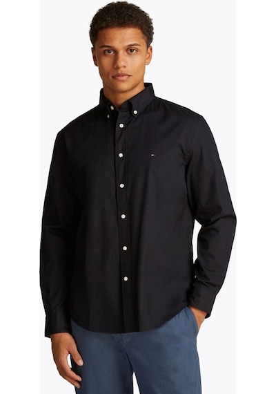 Tommy Hilfiger Erkek Siyah Core Flex Gömlek Siyah