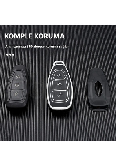 Ford Focus Fiesta Mondeo Kuga C Max B Max S Max Transit Tpu Anahtar Kılıfı Beyaz