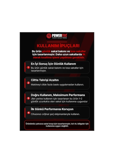 Powertec TR-150 Günlük Tıraş Makinesi