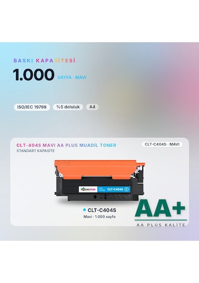 Samsung Clt-c404s Mavi Uyumlu Toner Aa Plus / Xpress C430 / C480