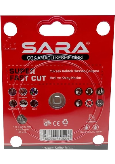 Sara S759 Çok Amaçlı Kesme Diski 115mm