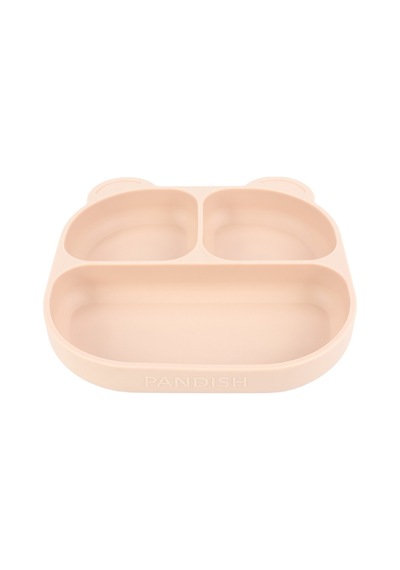 Pandish Vakum Tabanlı Silikon Mama Tabağı - Pembe