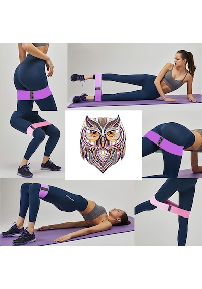 Gus Company Kalça Squat Bandı Dokuma - Fabric Glute Resistance Circle Booty Band Mor