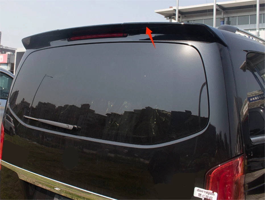Mercedes W447 2015 2024 Spoiler Parlak Siyah Abs Siyah Boyalı