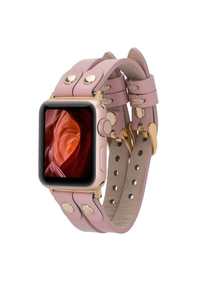 Bouletta Apple Watch Uyumlu Deri Kordon Ely Double Tour Gold Trk (545374977)