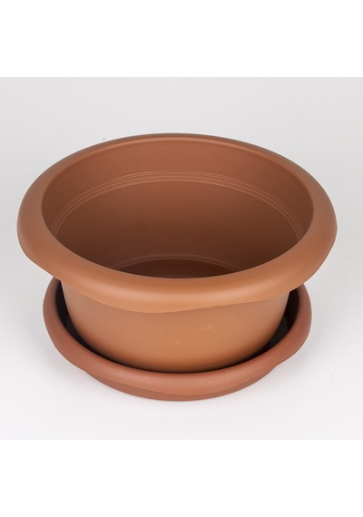 Veramaya Tabaklı Menekşe Saksı Kahverengi 20X10 Cm No:3