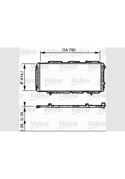 Radyatör - 886 - Boxer-ducato-jumper 97-02 1.9d-2.5d-2.8hdı Ac - Dpmıx-hb - Mek 790x415x34
