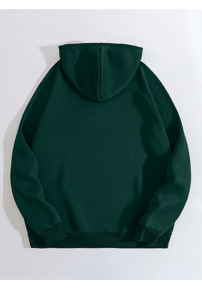 Uyguntarz Unisex Sinirli Duffy Baskılı Oversize Sweatshirt Yeşil