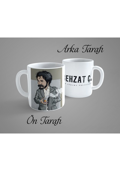 Behzat Ç. Hayalet 2 Porselen Kupa Bardak Beyaz