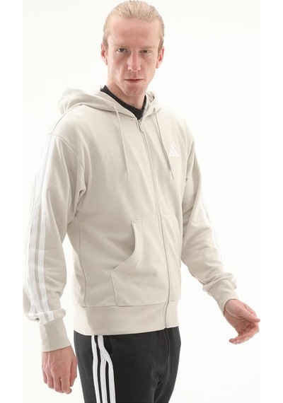 Adidas Erkek Kapüşonlu Eşofman Üst M 3s Ft Fz Hd Je6340 Bej