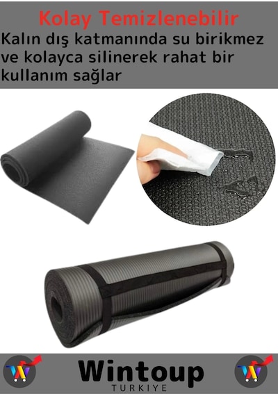 Premium Seri Su Geçirmez Taşıma Askı Çift Taraflı Kamp Zemin Çadır Uyku Matı Yer Minderi 10mm Kalın Çok Renkli