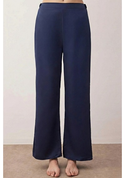 Lacivert Mat Saten Konfor Serisi Pijama Takımı